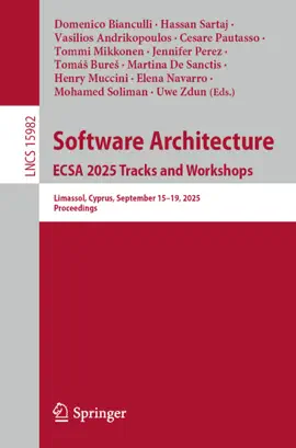 Read: Software Architecture. ECSA Book 2025 Tracks and Workshops