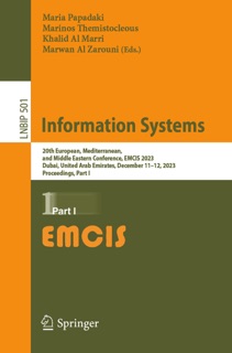 Information Systems by Maria Papadaki, Marinos Themistocleous, Khalid Al Marri & Marwan Al Zarouni