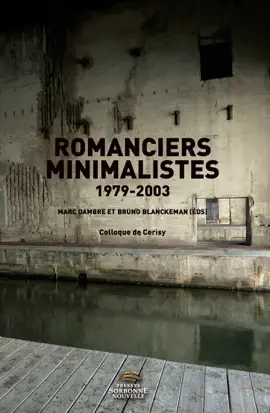 Read: Book Romanciers minimalistes 1979-2003