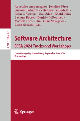 Read: Software Book Architecture. ECSA 2024 Tracks and Workshops