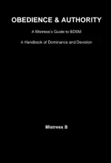Obedience & Authority: A Mistress’s Guide to BDSM
