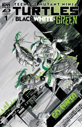 Read: Teenage Mutant Ninja Book Turtles: Black, White, and Green #1