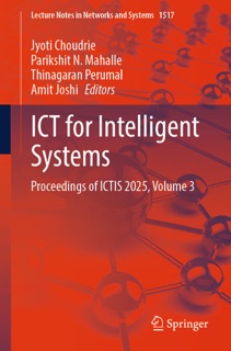 ICT for Intelligent Systems by Jyoti Choudrie, Parikshit N. Mahalle, Thinagaran Perumal & Amit Joshi