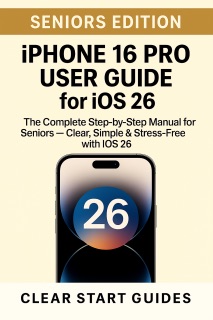 iPhone 16 Pro User Guide for iOS 26 – Seniors Edition by Clear Start Guides