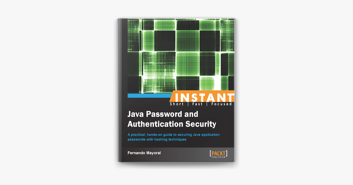 ‎Instant Java Password and Authentication Security no Apple Books