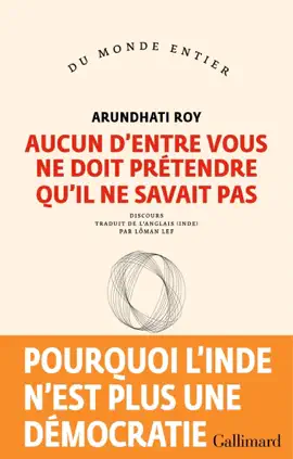Read: Aucun d'entre vous ne doit prétendre Book qu'il ne savait pas