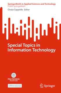 Special Topics in Information Technology by Cinzia Cappiello
