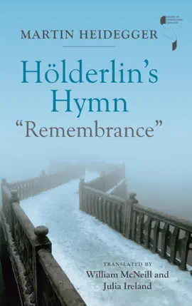 Read: Hölderlin's Hymn Book "Remembrance"