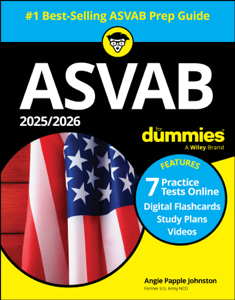 2025/2026 ASVAB For Dummies - Angie Papple Johnston Cover Art