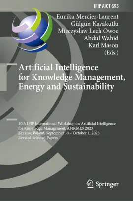 Read: Artificial Intelligence Book for Knowledge Management, Energy and Sustainability