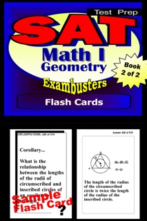 SAT Math Level I Test Prep Review--Exambusters Geometry Flash Cards--Workbook 2 of 2 by SAT II Exambusters