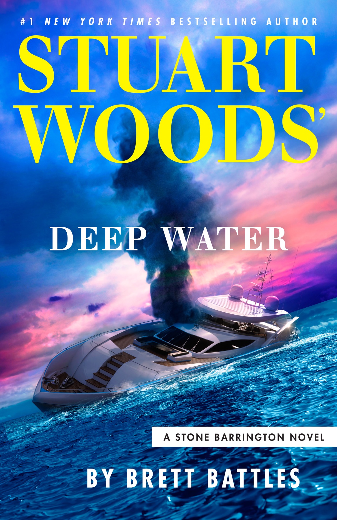 Stuart Woods' Deep Water by Brett Battles cover design