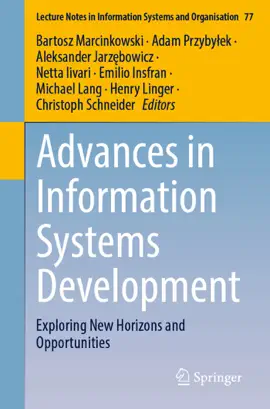 Read: Advances in Information Systems Development Book