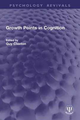 Read: Book Growth Points in Cognition