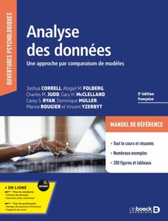Analyse des données by Joshua Correll, Abigail M. Folberg, Charles M. Judd, Gary H. McClelland, Carey S. Ryan, Dominique Müller, Marine Rougier & Vincent Yzerbyt