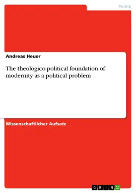 Read: Book The theologico-political foundation of modernity as a political problem
