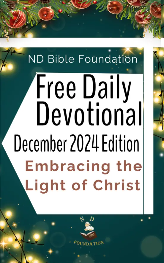 Free Daily Devotional December 2024 Edition