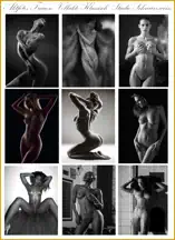 280 Frauen Vollaktfotos Studio Schwarzweiss.