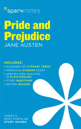 Read: Pride and Prejudice SparkNotes Literature Guide Book