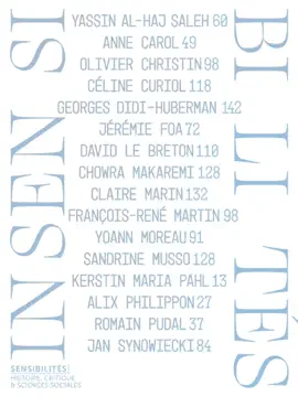 Read: Insensibilités Book - N° 11