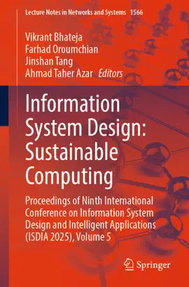 Read: Information System Design: Book Sustainable Computing