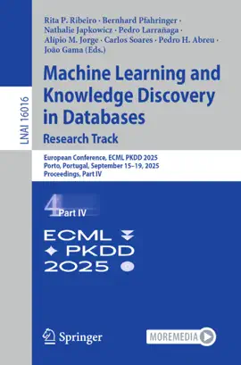 Read: Machine Learning and Knowledge Discovery in Databases. Research Track Book
