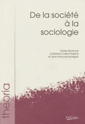 Read: De la société à la sociologie Book