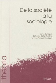 De la société à la sociologie by Catherine Colliot-Thélène & Jean-François Kervégan