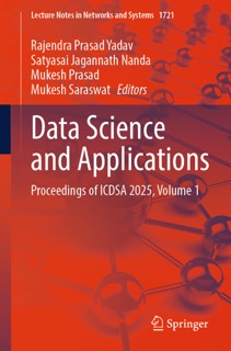 Data Science and Applications by Rajendra Prasad Yadav, Satyasai Jagannath Nanda, Mukesh Prasad & Mukesh Saraswat