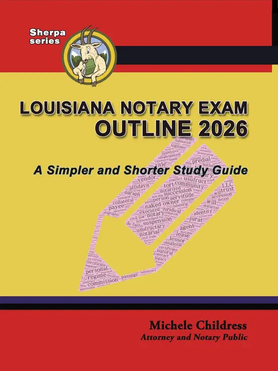 Louisiana Notary Exam Outline 2026: A Simpler and Shorter Study Guide