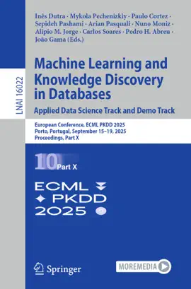 Read: Machine Learning and Knowledge Discovery in Databases. Applied Data Science Track and Book Demo Track