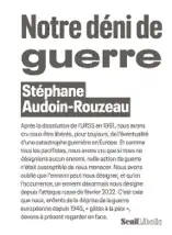 Notre déni de guerre