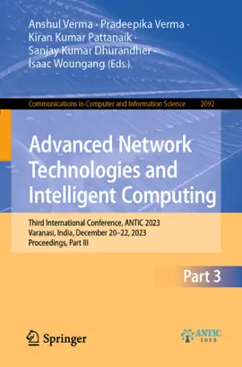 Read: Advanced Book Network Technologies and Intelligent Computing