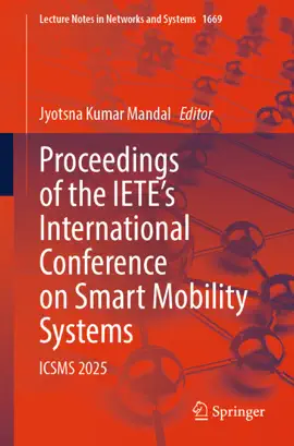 Read: Proceedings of the IETE’s International Conference on Smart Mobility Systems Book