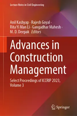 Read: Advances in Construction Management Book
