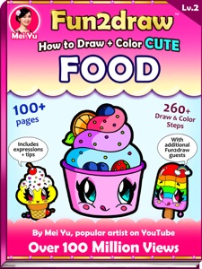 How to Draw + Color Cute Food - Fun2draw Lv. 2