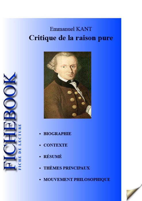Fiche de lecture Critique de la raison pure