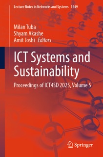 ICT Systems and Sustainability by Milan Tuba, Shyam Akashe & Amit Joshi
