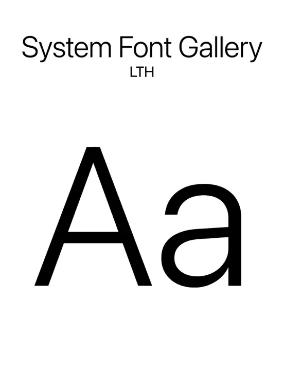 System Font Gallery