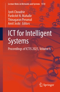 ICT for Intelligent Systems by Jyoti Choudrie, Parikshit N. Mahalle, Thinagaran Perumal & Amit Joshi