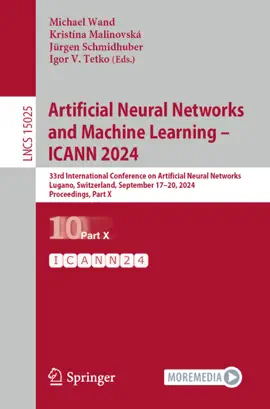 Read: Artificial Neural Networks and Machine Learning Book – ICANN 2024