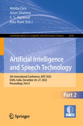 Read: Book Artificial Intelligence and Speech Technology