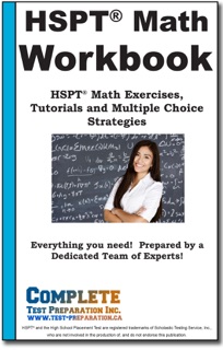 HSPT Math Workbook by Complete Test Preparation Inc.