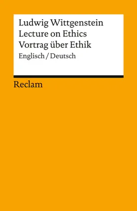 Read: Lecture on Ethics Book / Vortrag über Ethik
