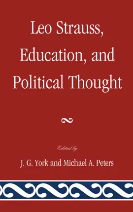 Read: Leo Strauss, Education, and Political Thought Book
