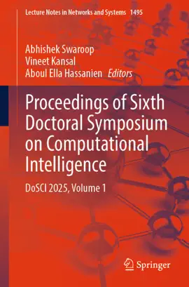 Read: Proceedings of Sixth Doctoral Symposium on Computational Intelligence Book