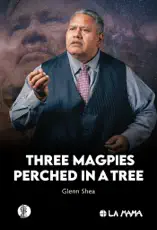 Three Magpies Perched in a Tree