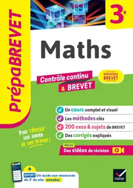 Read: Prépabrevet - Book Maths 3e - Brevet 2026