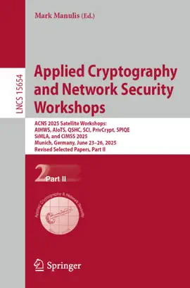 Read: Applied Book Cryptography and Network Security Workshops