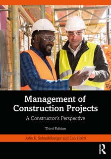 Management of Construction Projects by John Schaufelberger & Len Holm